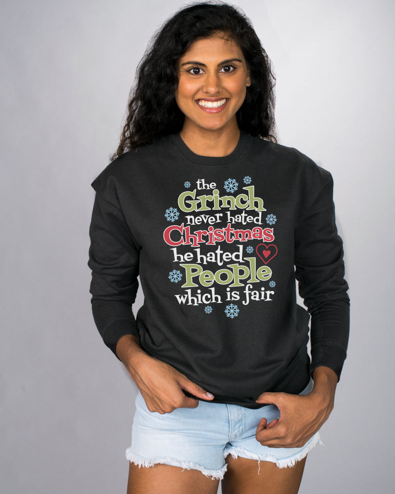 Never Hated Christmas Crewneck Sweatshirt