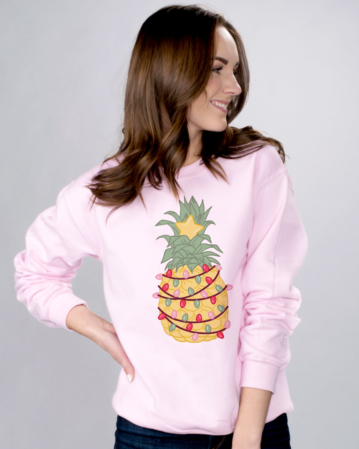 Pineapple Christmas Tree Crewneck Sweatshirt
