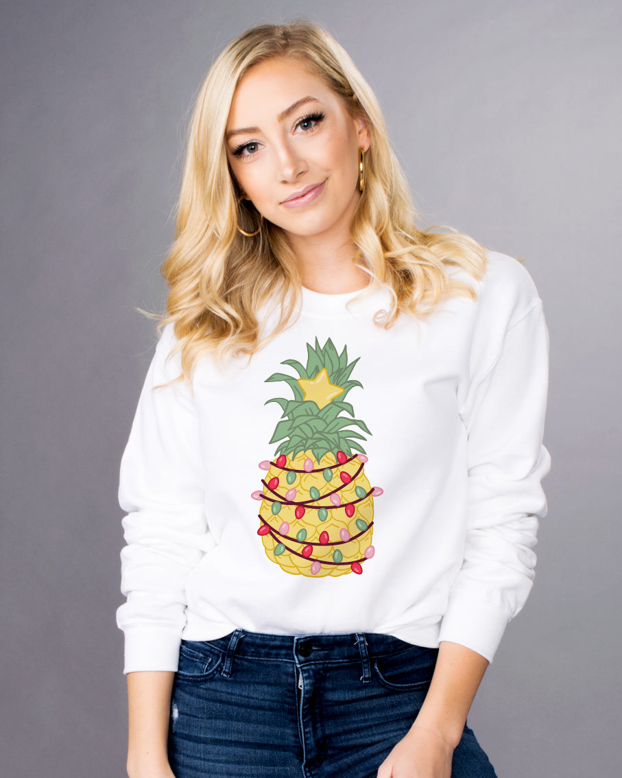 Pineapple Christmas Tree Crewneck Sweatshirt