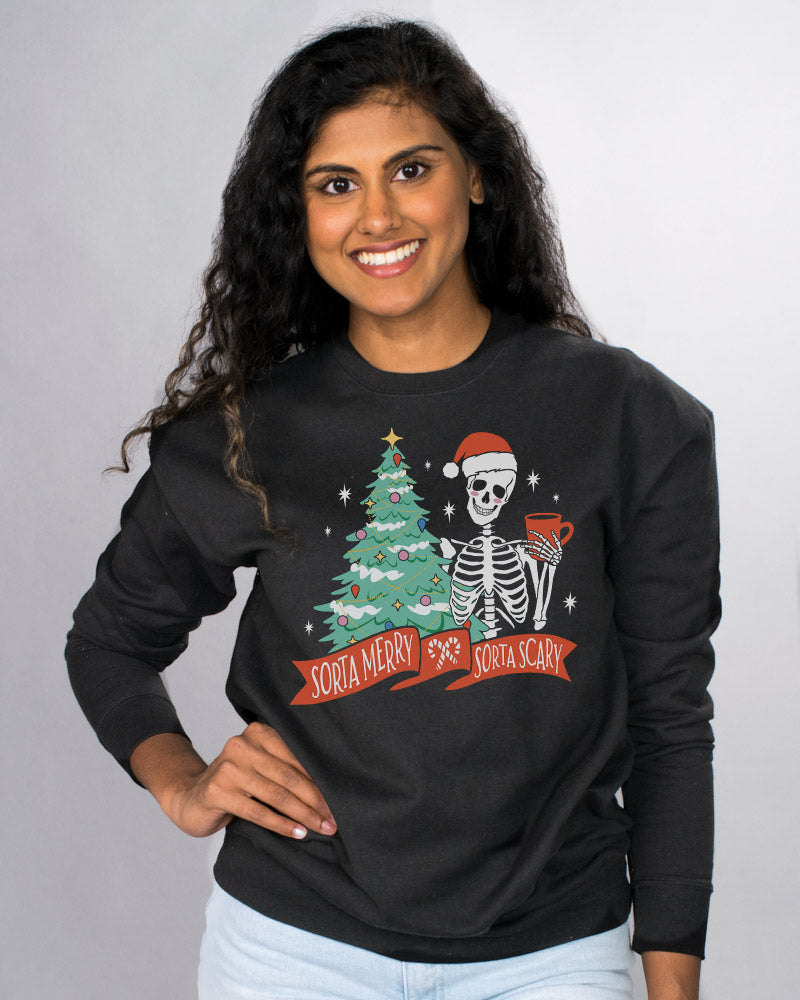 Sorta Merry Sorta Scary Crewneck Sweatshirt