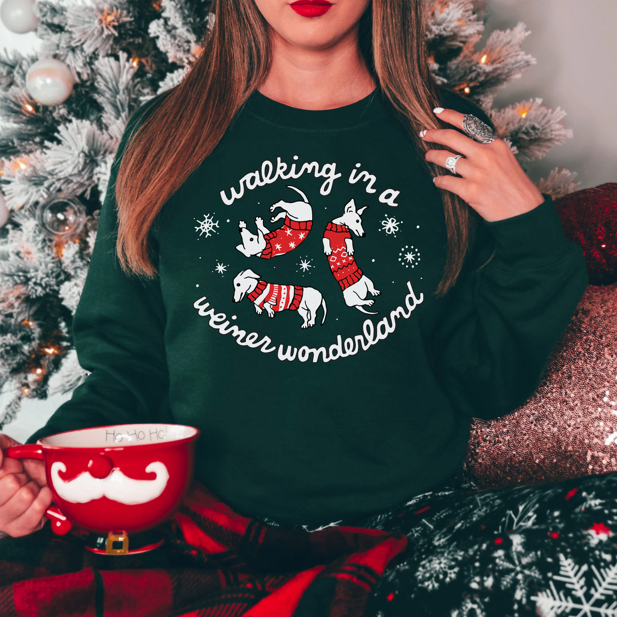 Weiner Wonderland Crewneck Sweatshirt