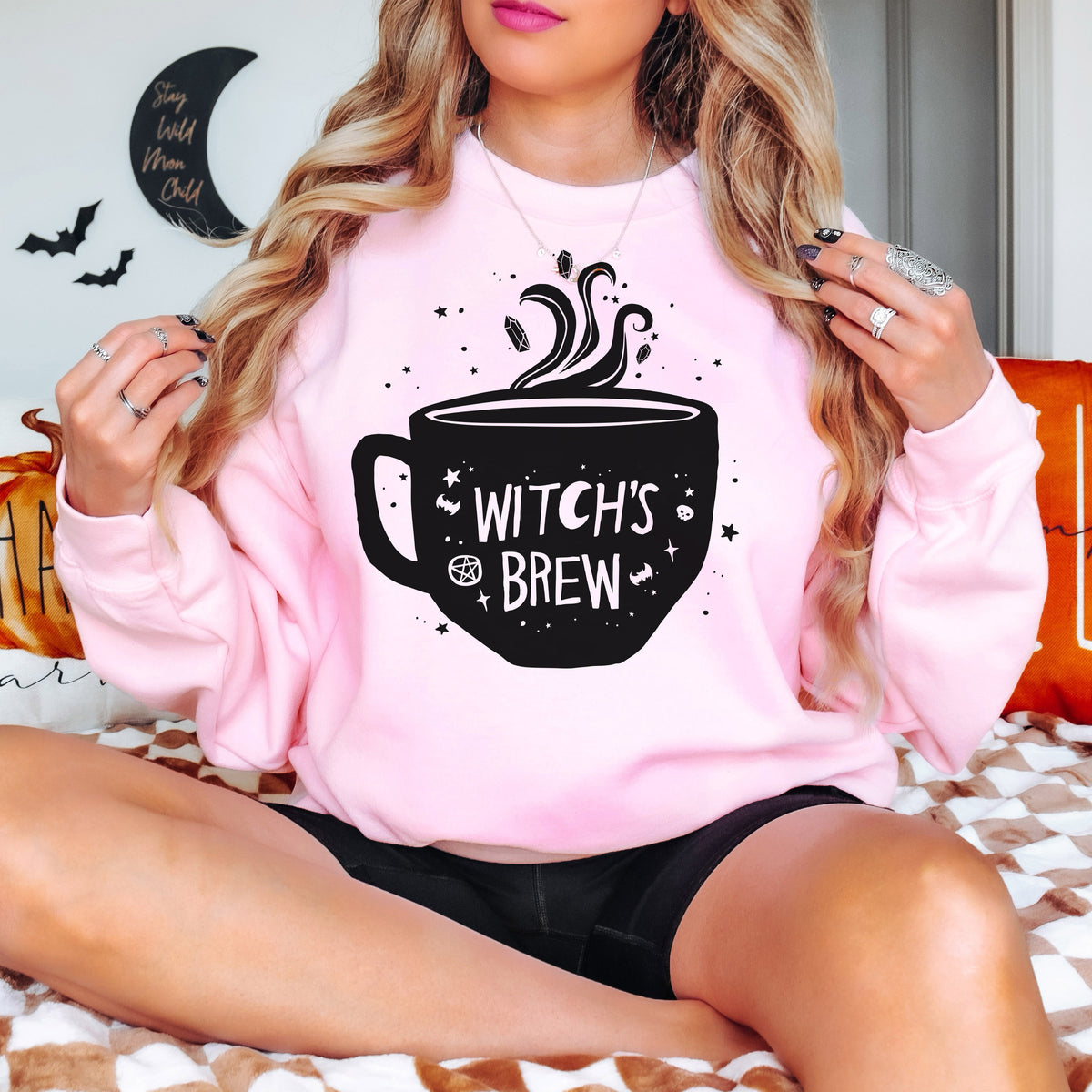 Witch&#39;s Brew Coffee Crewneck Sweatshirt