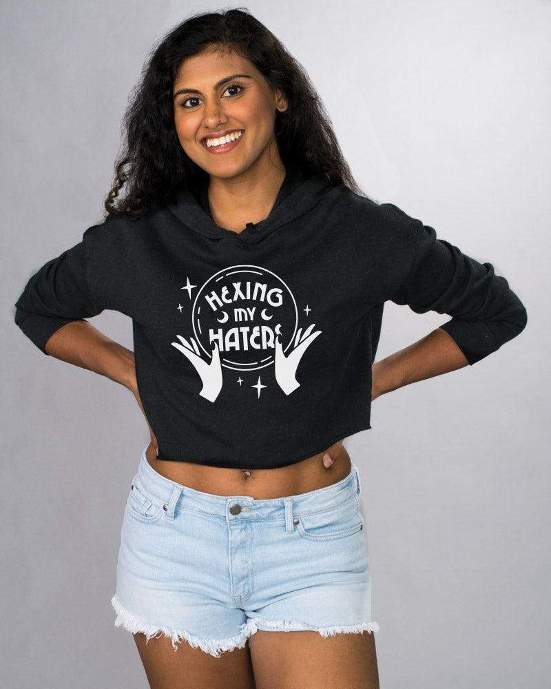 Hexing My Haters Crop Hoodie