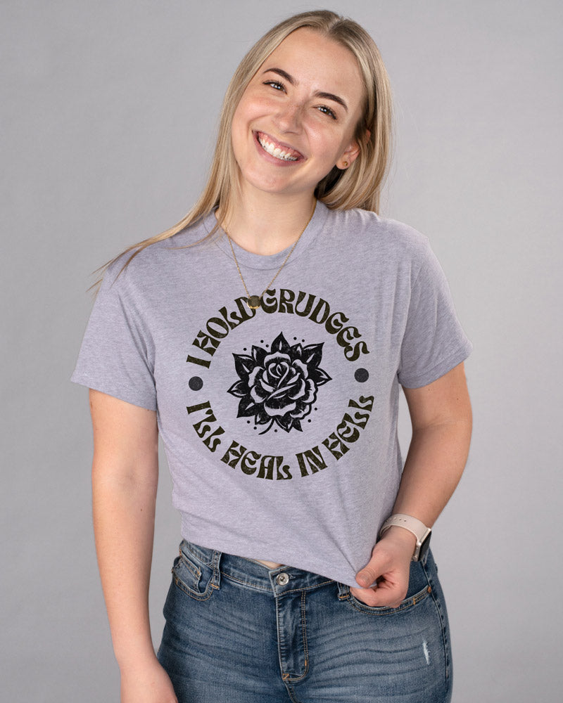 I Hold Grudges Crop Tee