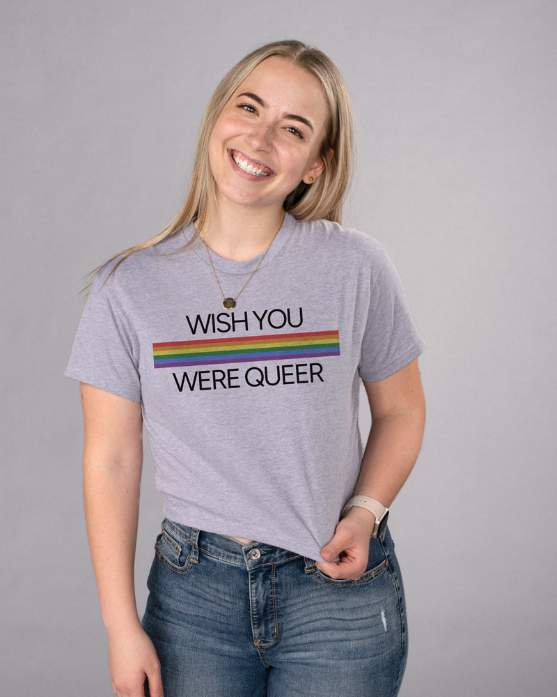Wish You Were Queer Crop Tee