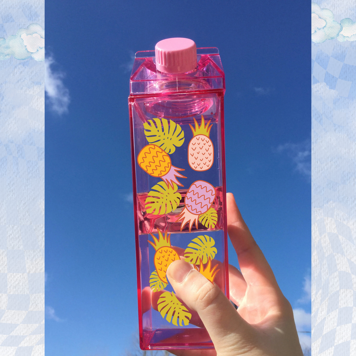 Pineapple Pattern Milk Carton