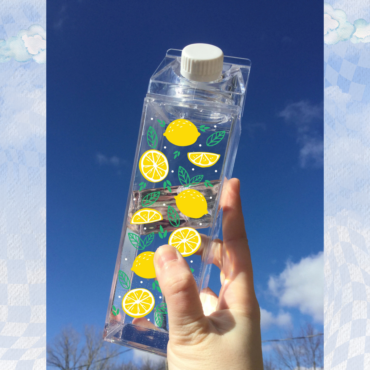 Lemon Pattern Milk Carton