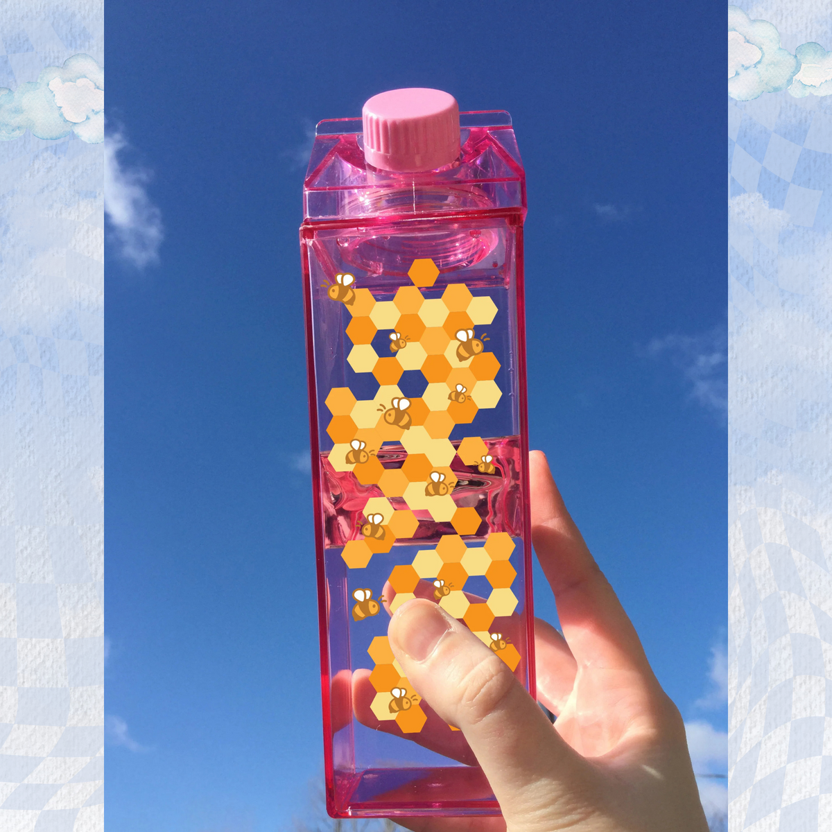 Bee Pattern Milk Carton