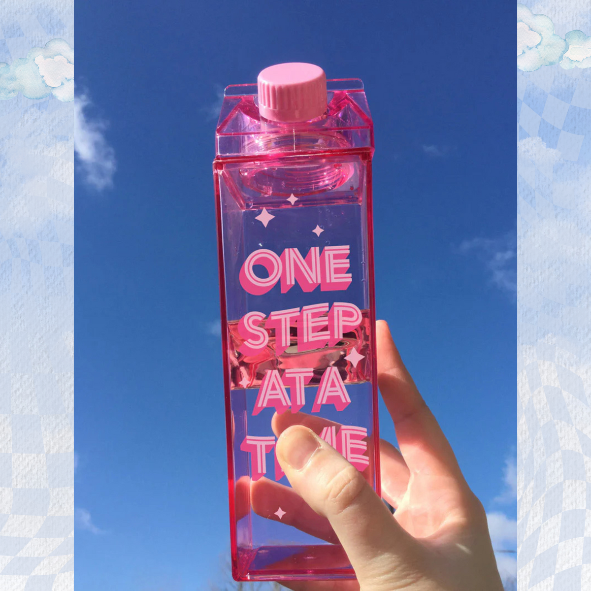 One Step At A Time Milk Carton