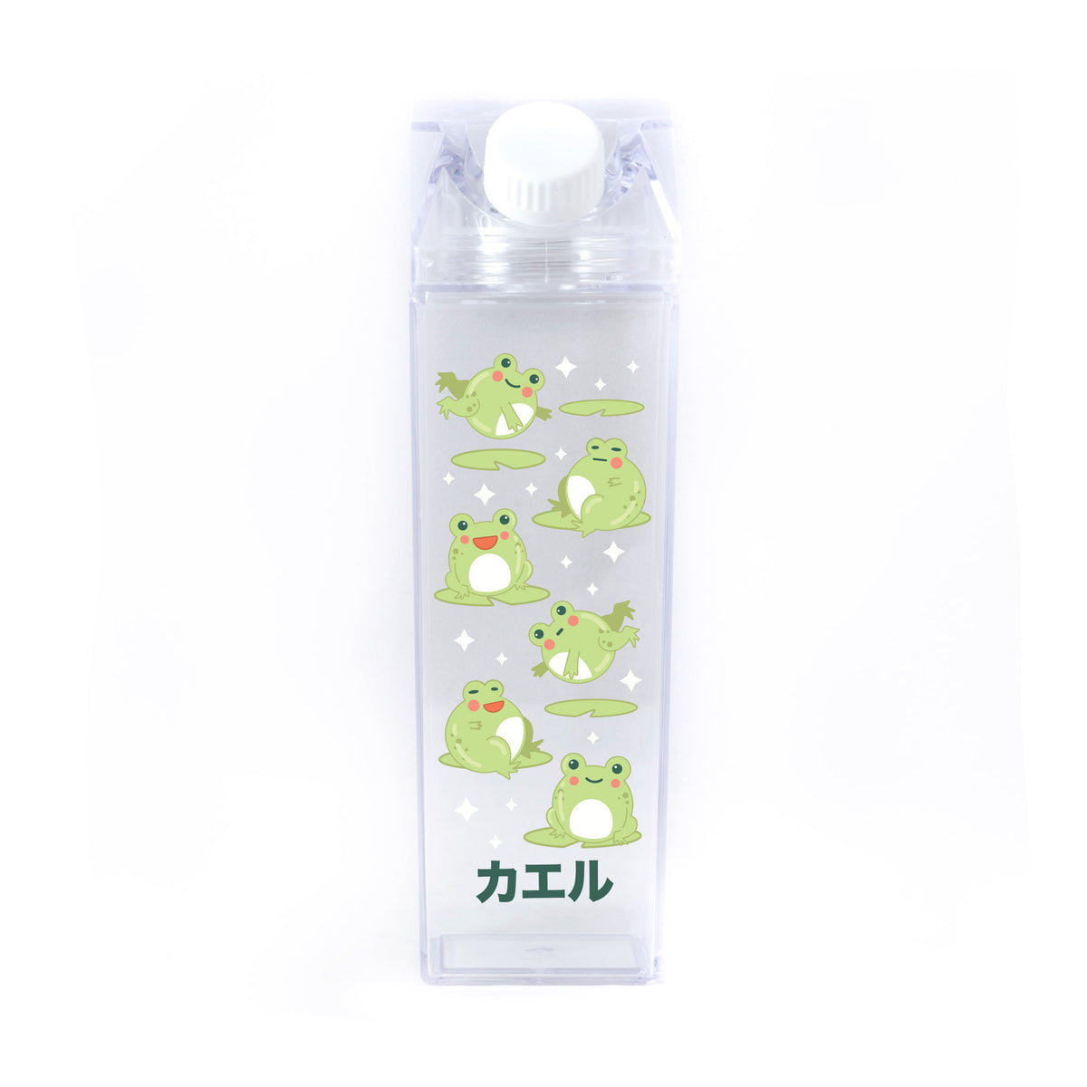 Frog Pattern Milk Carton