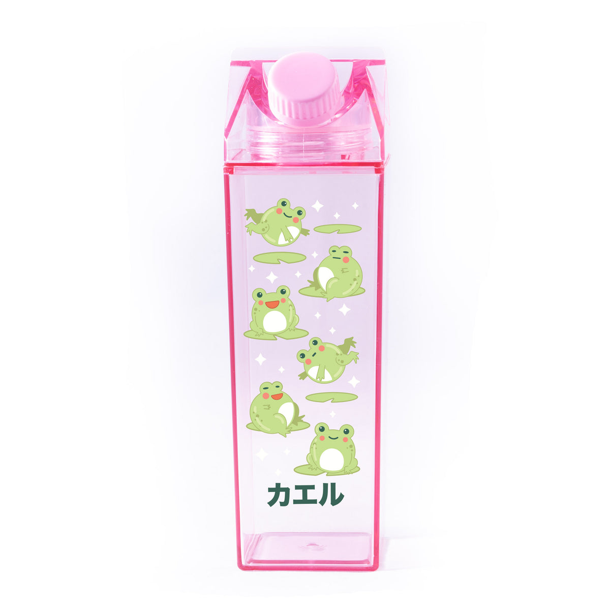 Frog Pattern Milk Carton
