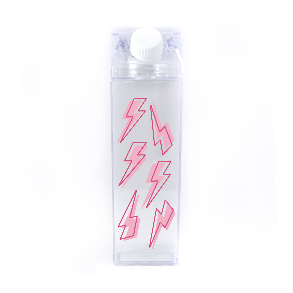 Lightning Bolt Pattern Milk Carton