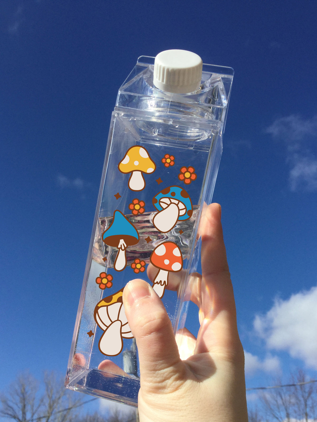 Mushroom Pattern Milk Carton