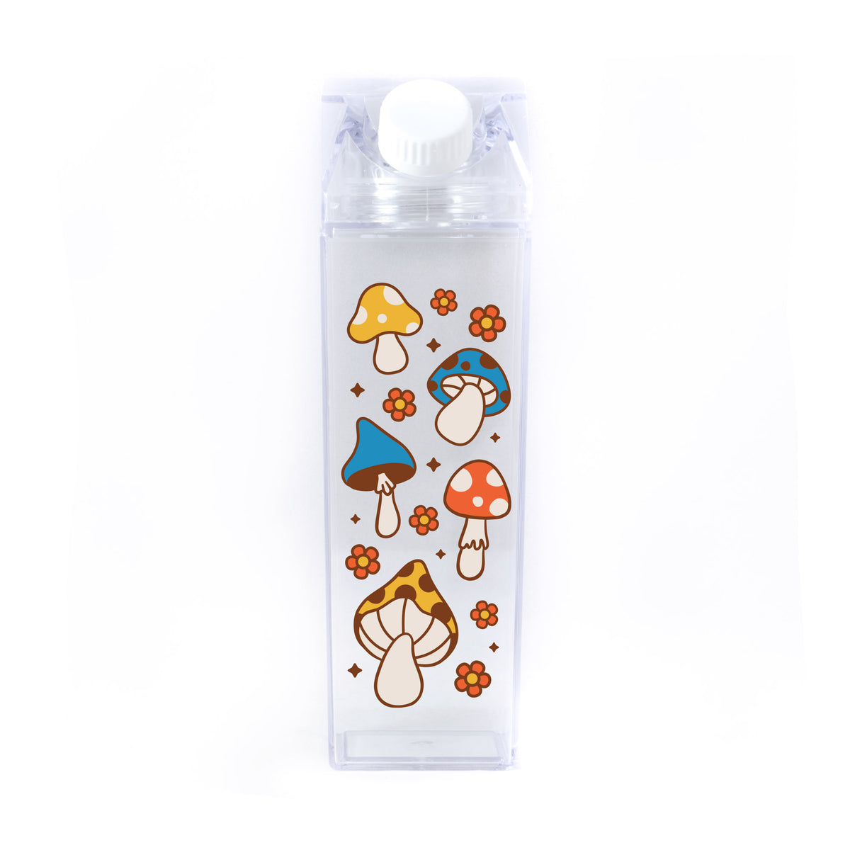 Mushroom Pattern Milk Carton