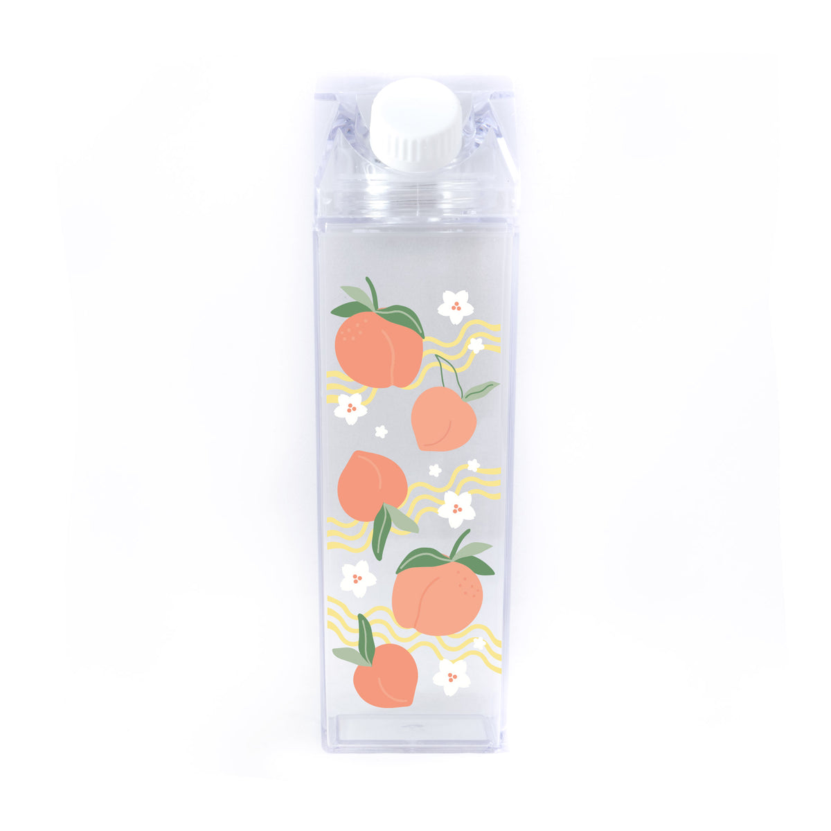Peach Pattern Milk Carton