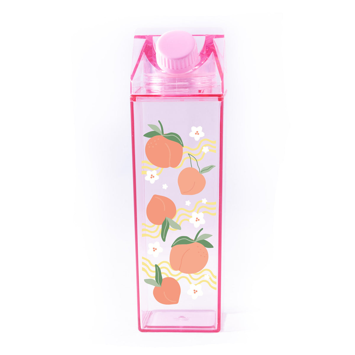 Peach Pattern Milk Carton