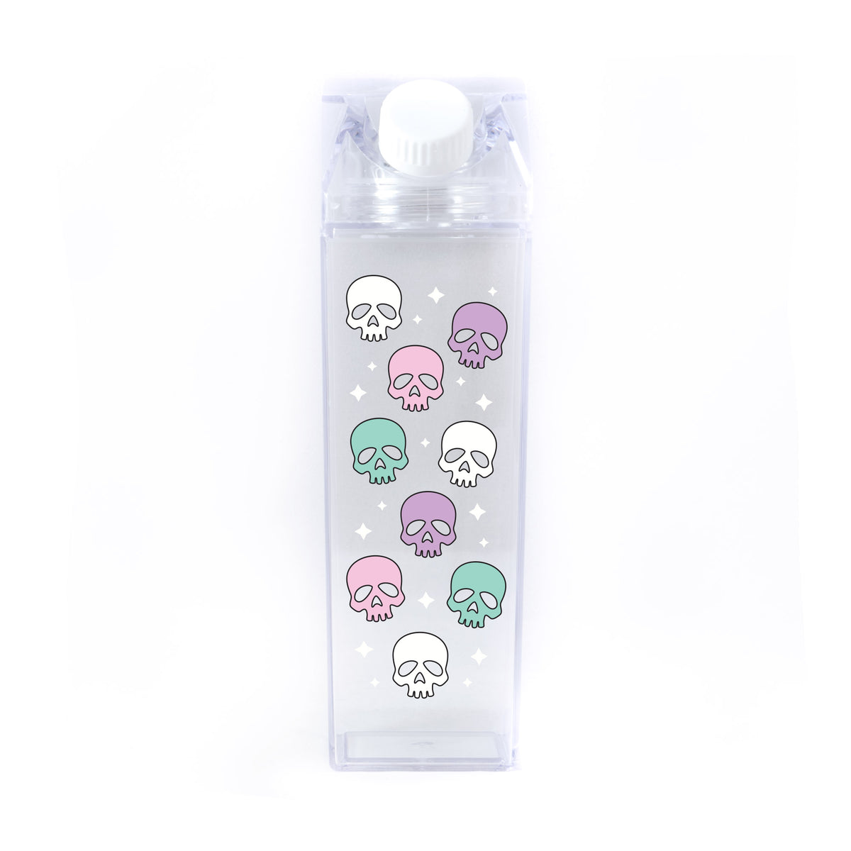 Skull Pattern Milk Carton