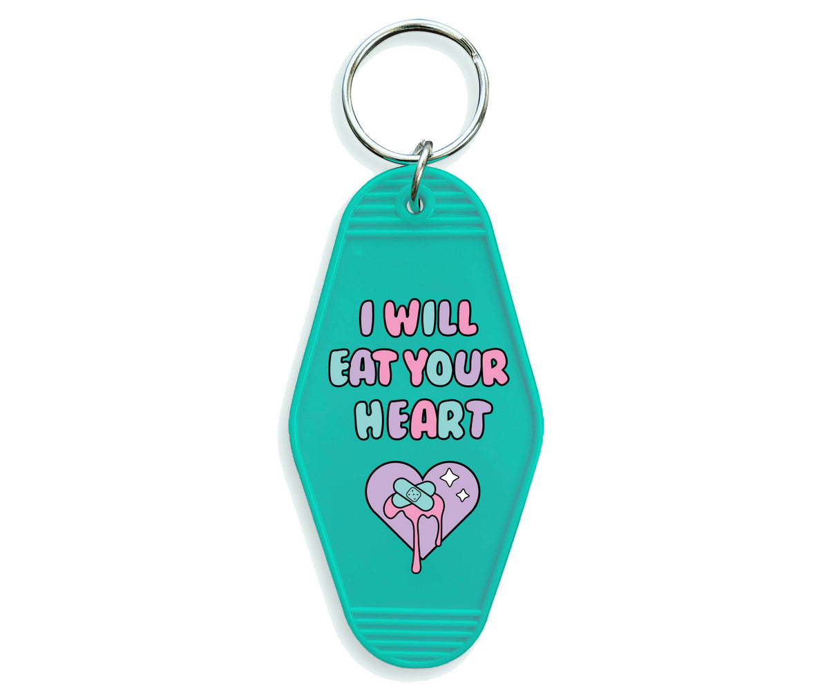 Eat Your Heart Motel Keychain