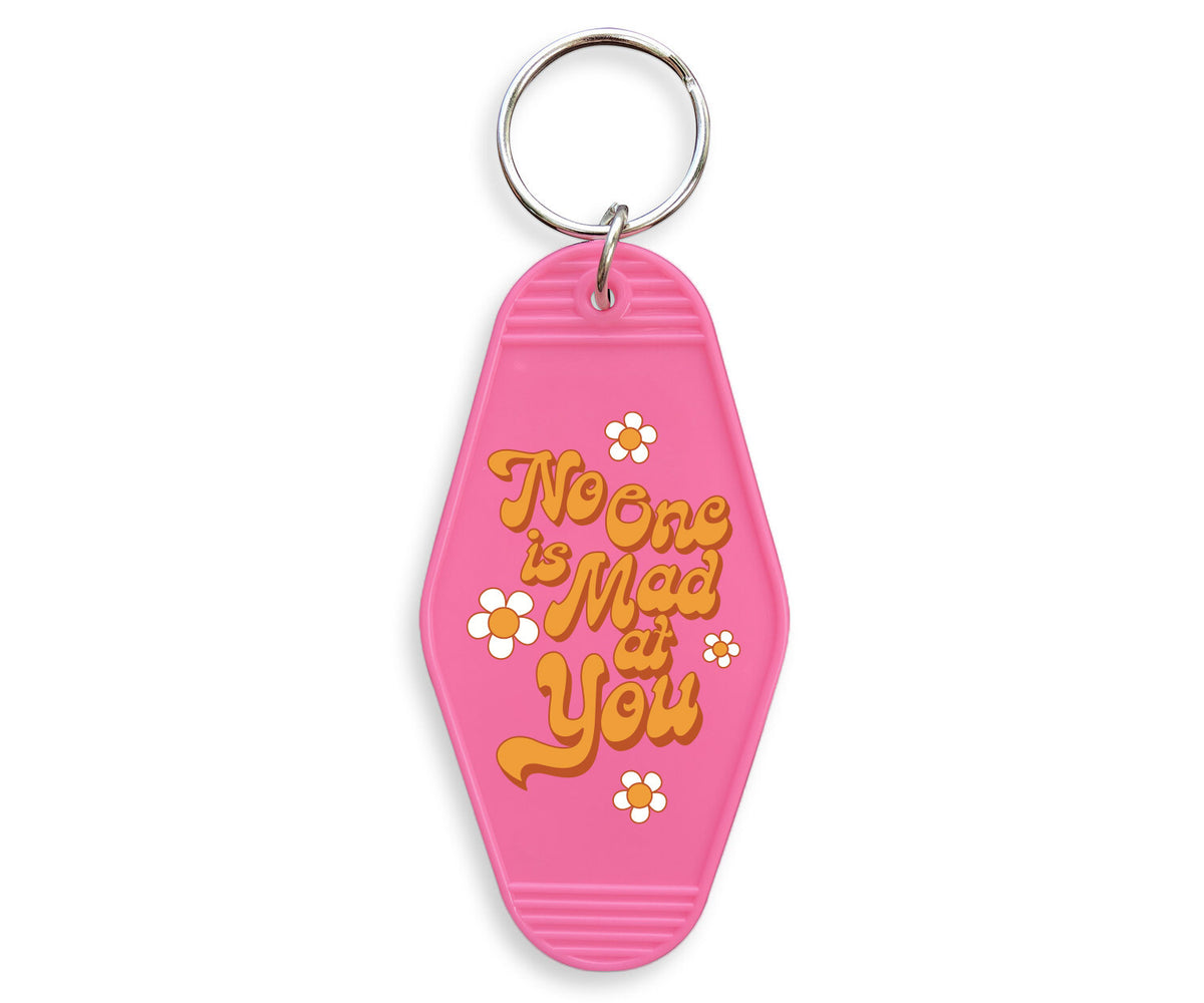 No One Is Mad At You Motel Keychain