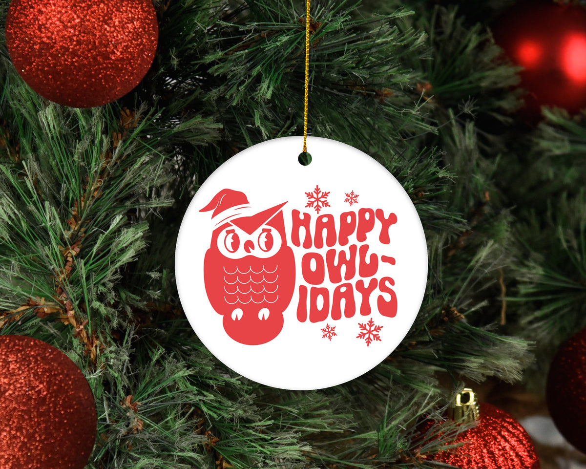 Happy Owlidays Ornament
