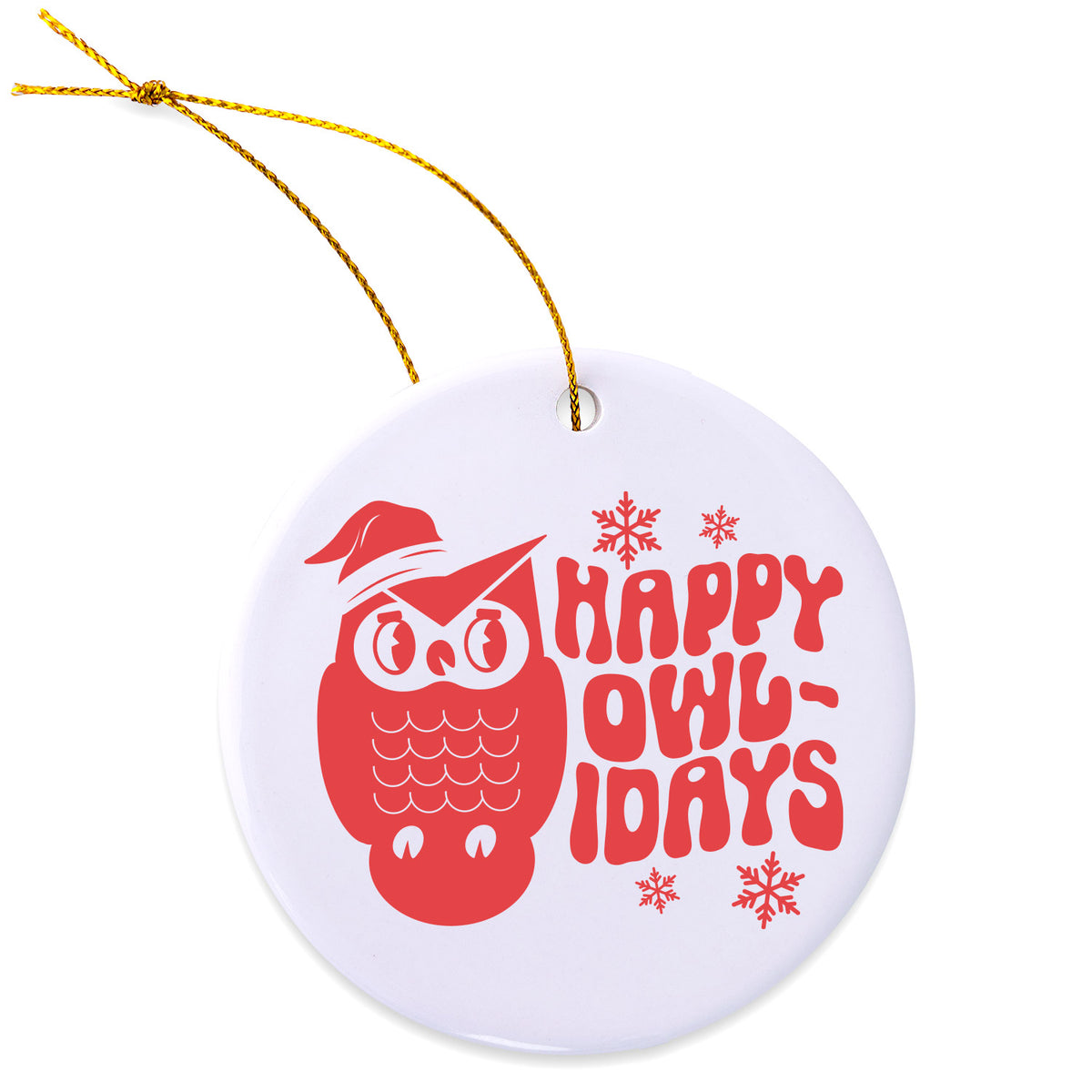 Happy Owlidays Ornament