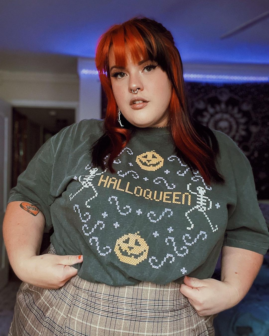 Halloqueen Cross-Stitch Shirt