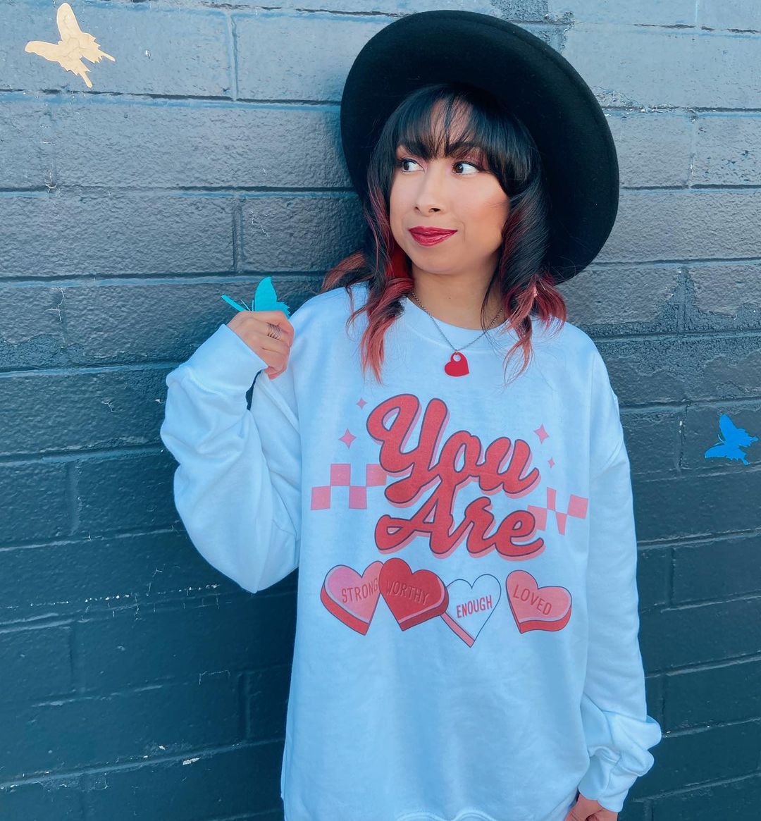 Self Love Candy Hearts Sweatshirt