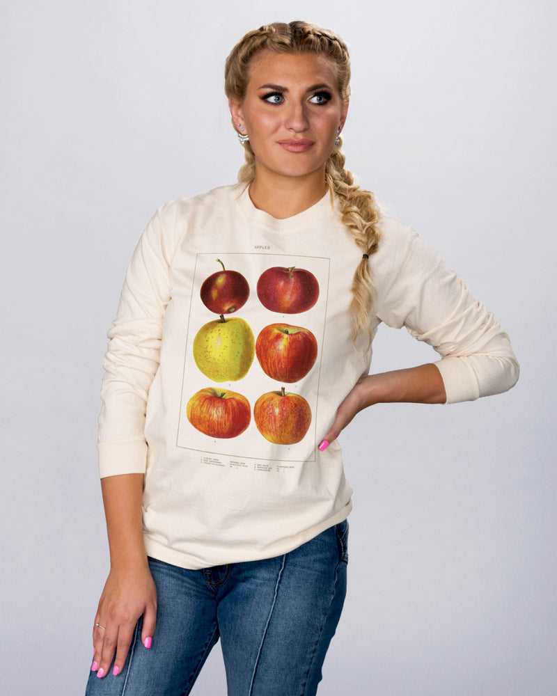 Vintage Apples Chart Long Sleeve - Femfetti