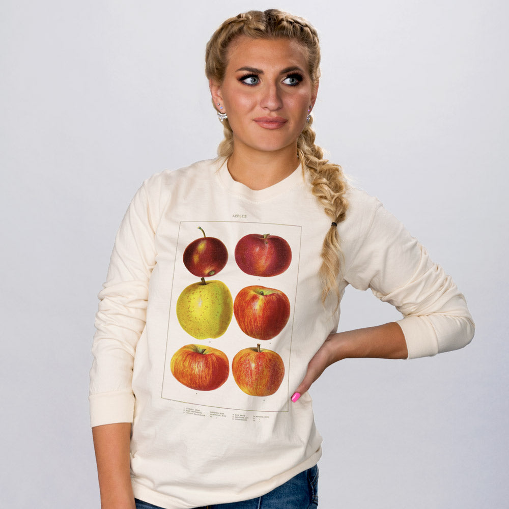 Vintage Apples Chart Long Sleeve - Femfetti