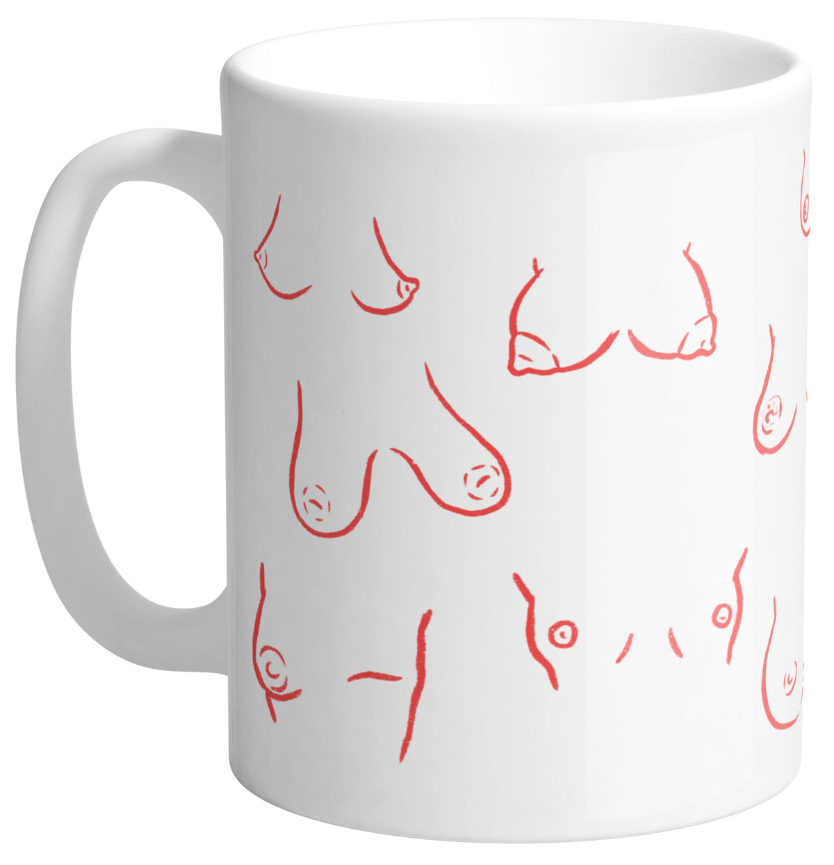 Boob Shapes Mug - Femfetti