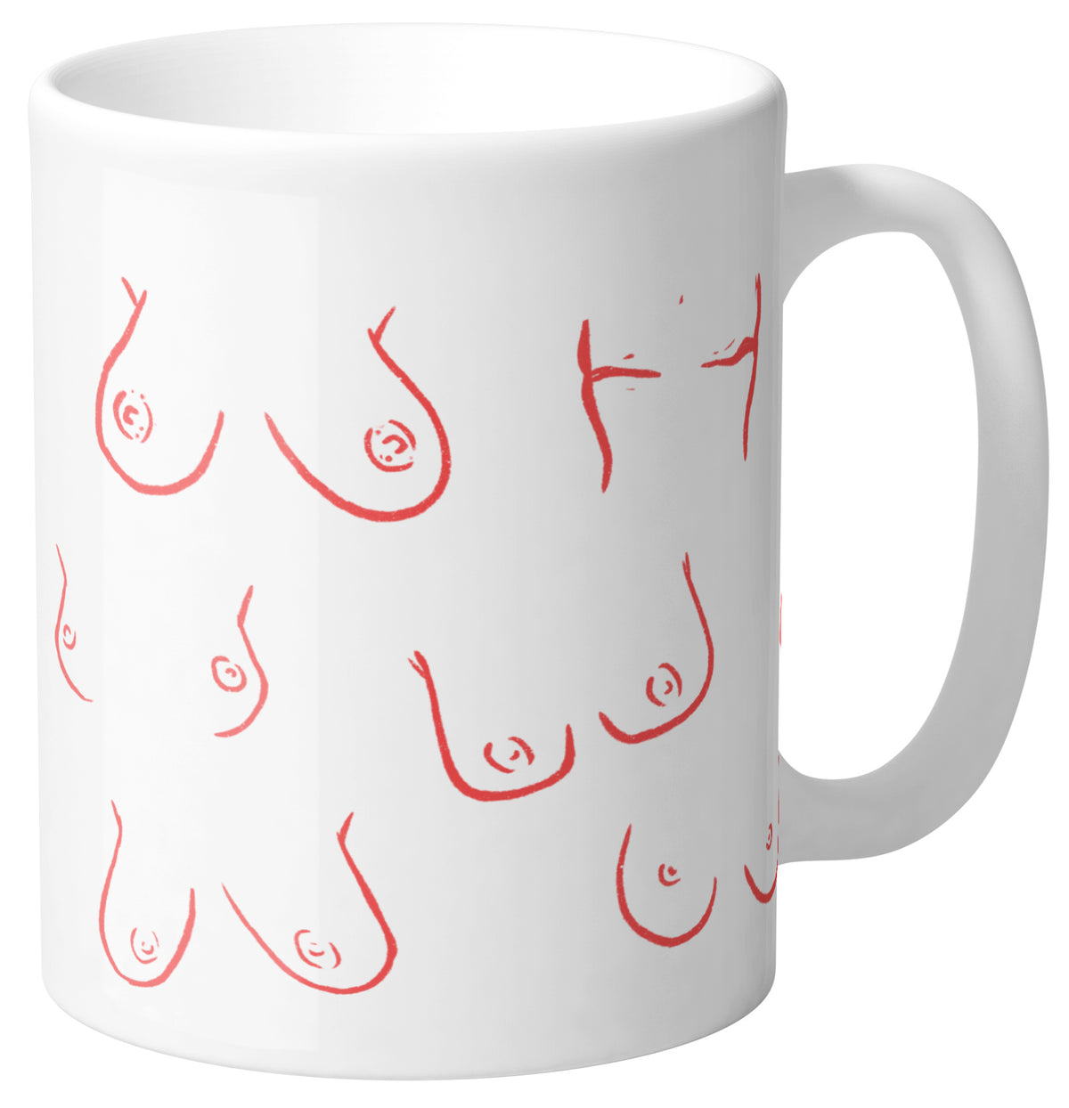 Boob Shapes Mug - Femfetti
