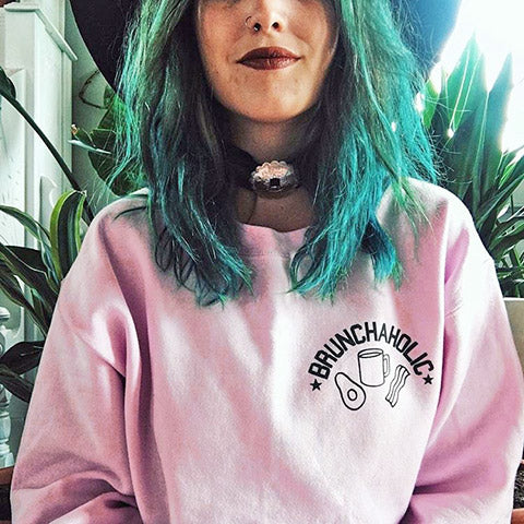 Brunchaholic Sweatshirt - Femfetti