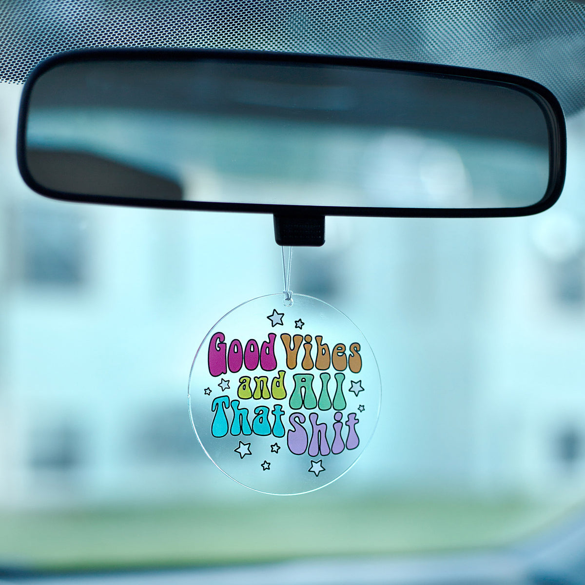 Good Vibes Rearview Mirror Hang