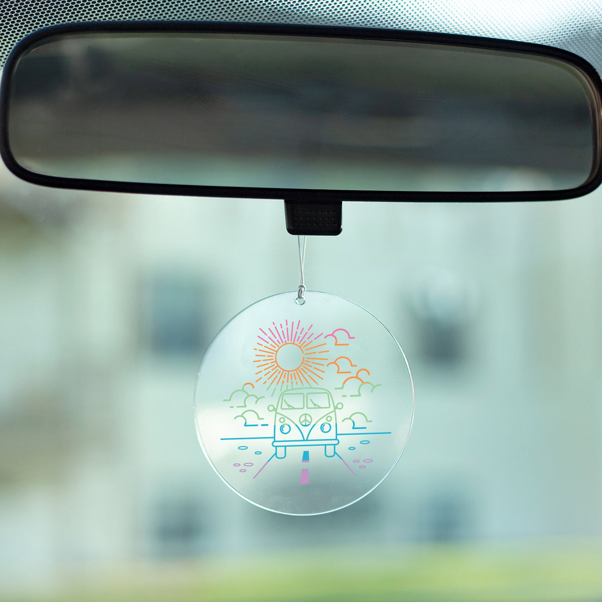 Retro Van Rearview Mirror Hang