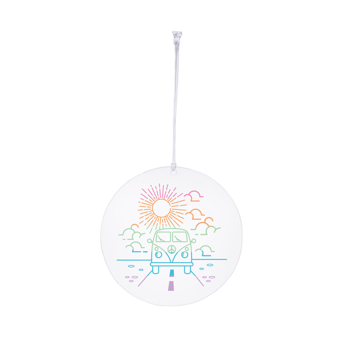 Retro Van Rearview Mirror Hang