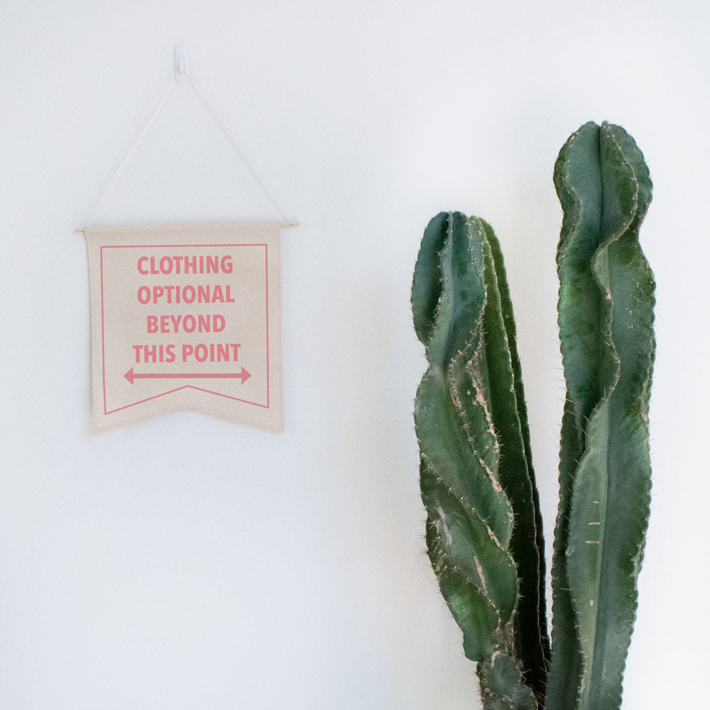 Clothing Optional Wall Hang - Femfetti