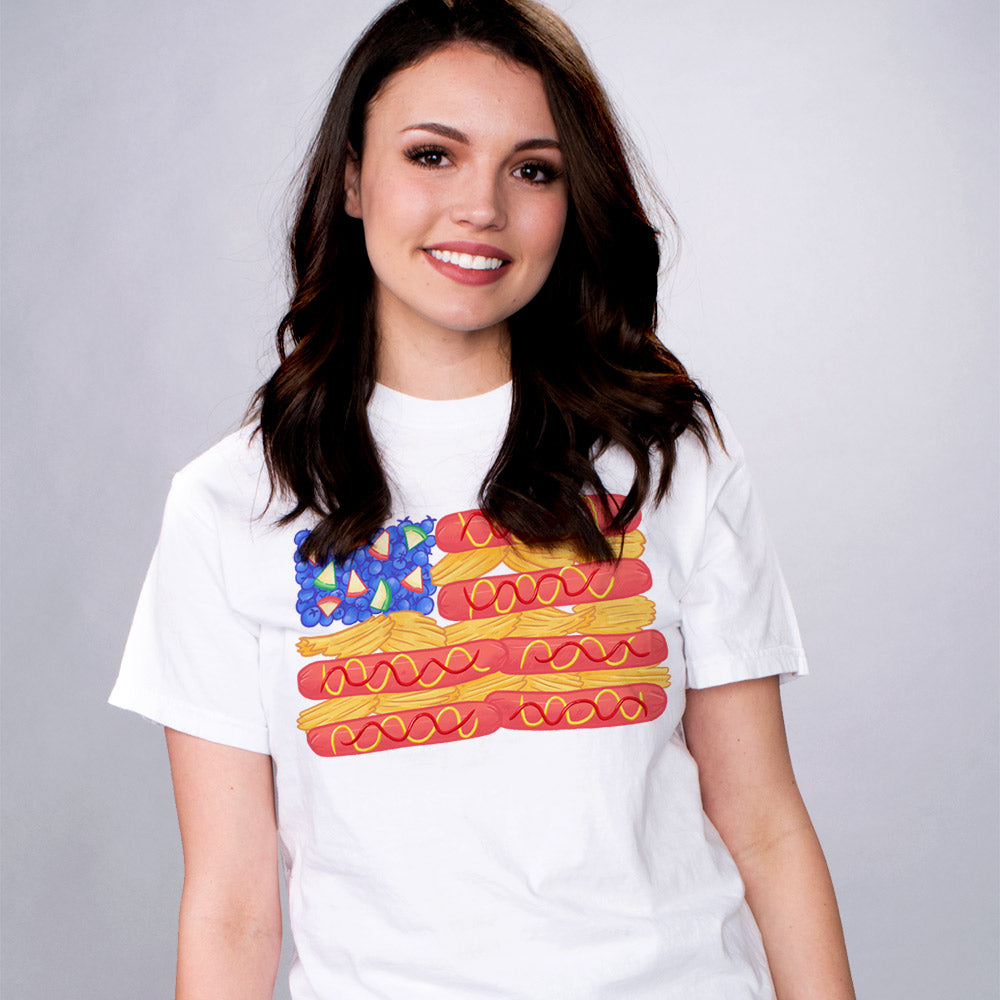 Cookout Food Flag Shirt - Femfetti