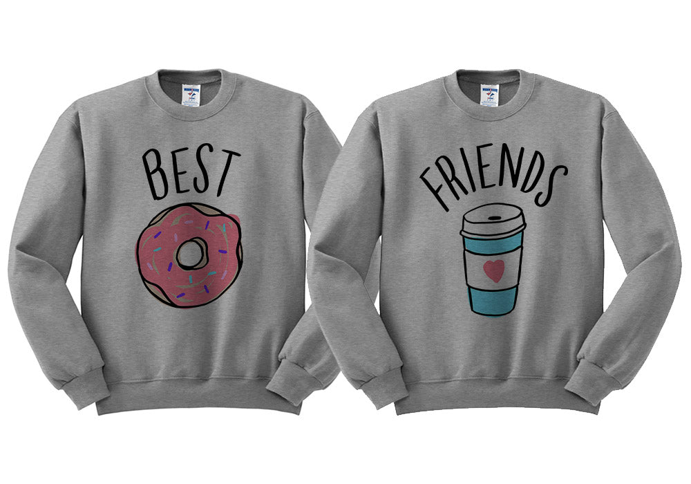 Best Babes Burger and Fries Duo Sweatshirt Set - Femfetti