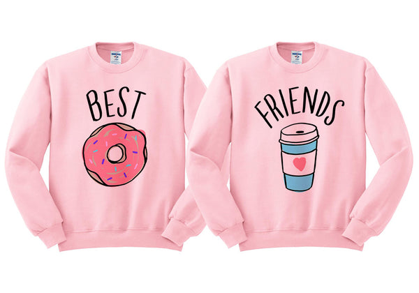 Best Babes Burger and Fries Duo Sweatshirt Set - Femfetti