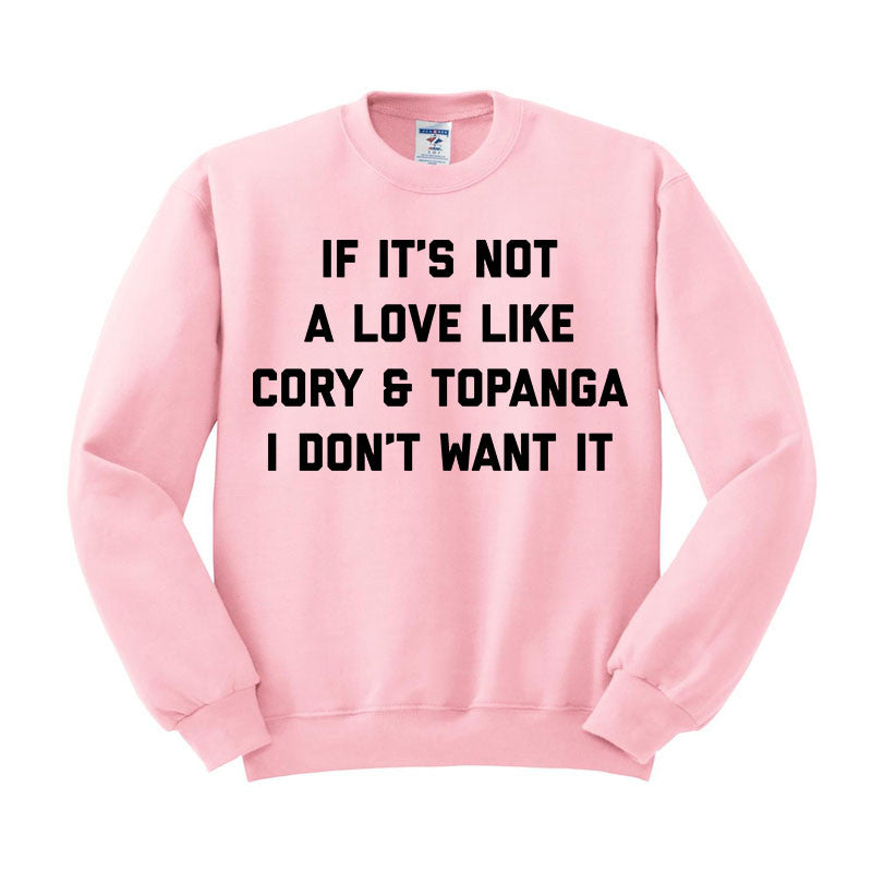 Cory And Topanga Love Sweatshirt - Femfetti