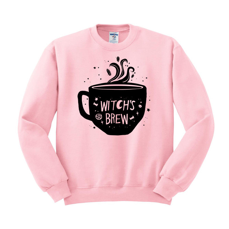 Witch&#39;s Brew Coffee Crewneck Sweatshirt - Femfetti