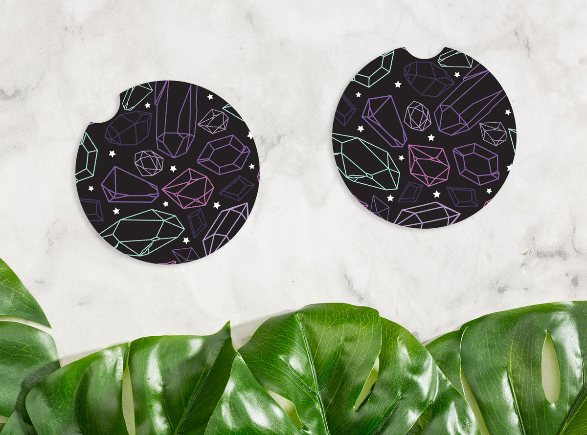 Crystal Pattern Car Coaster