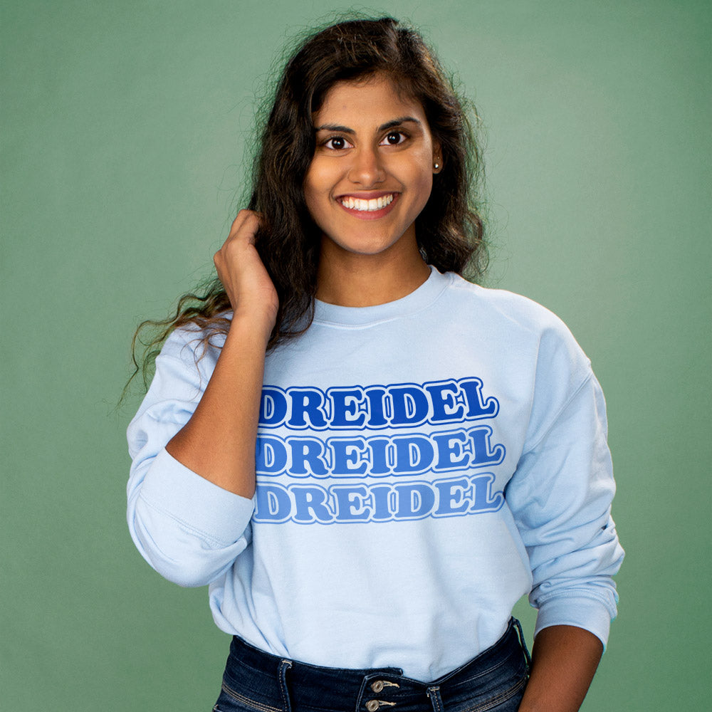 Dreidel Dreidel Dreidel Crewneck Sweatshirt - Femfetti