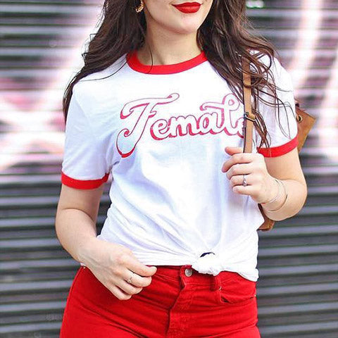 Female Ringer Tee - Femfetti