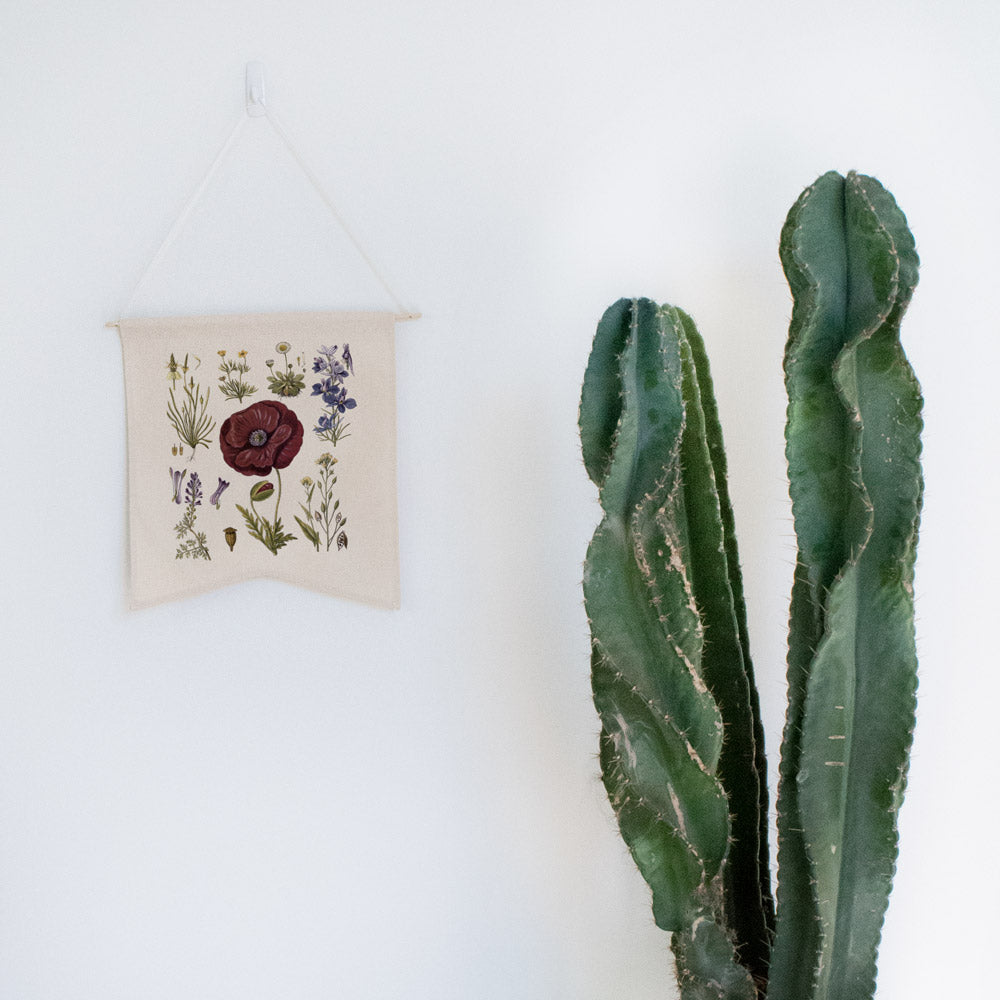 Floral Botanical Chart Wall Hang - Femfetti