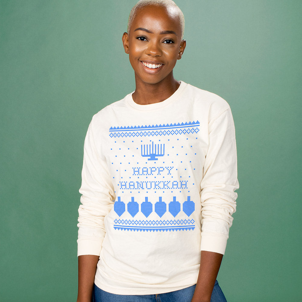 Happy on sale hanukkah sweater