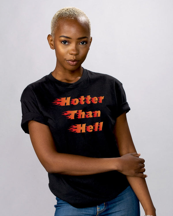 Hotter Than Hell Unisex Graphic Tee T-Shirt – Too Fast