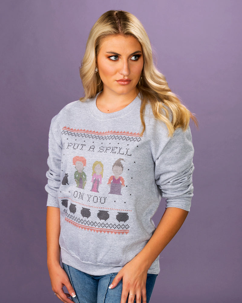 I Put a Spell on You Hocus Pocus Crewneck Sweatshirt - Femfetti