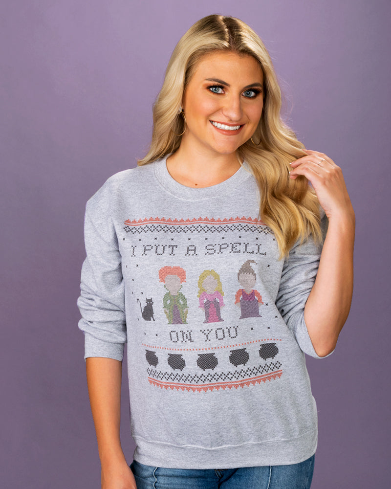 I Put a Spell on You Hocus Pocus Crewneck Sweatshirt - Femfetti