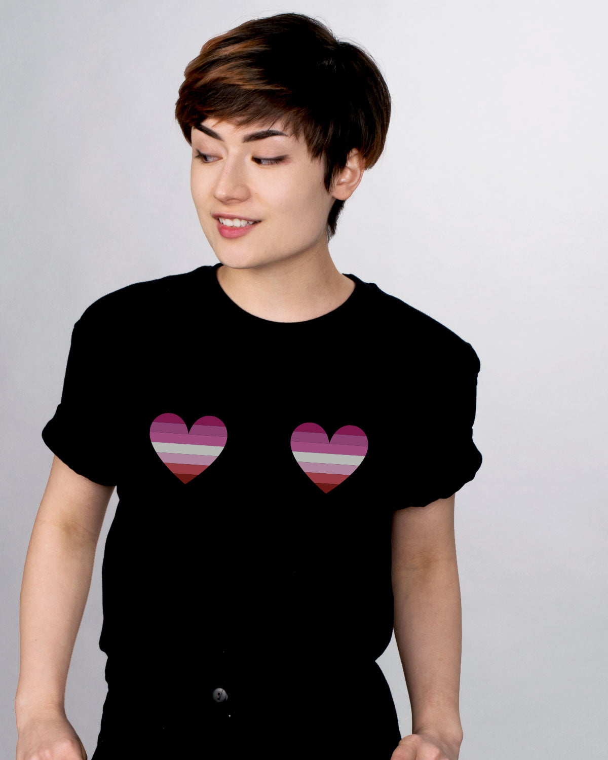 Lesbian Pride Boobs Shirt - Femfetti